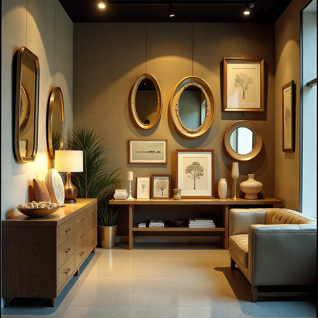 Colección variada de espejos decorativos