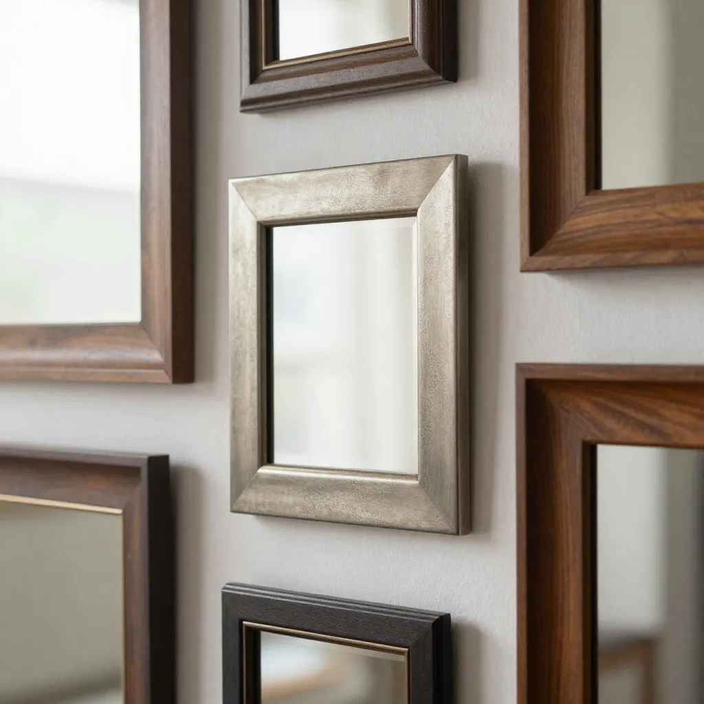 Comedor con espejos decorativos